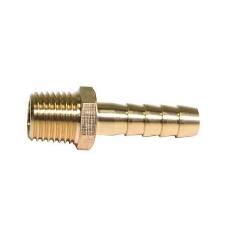 Ags Brass Fuel Connector, 5/16 Hose, Male (1/4-18 NPT), 1/bag FHF-14B